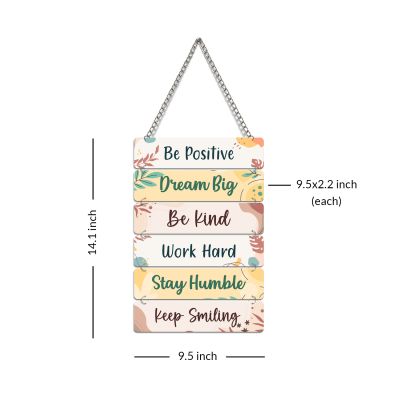 Motivational Wall Hanging for Home Decor Be Positive Big Dream Wall Art for Living Room, Bedroom, Office Modern Wall Decorative Accessories for Decoration
